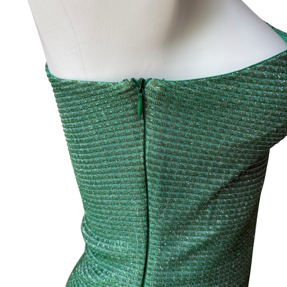 Superdown Tiffany Mini Dress in Sparkle Green, Sz S - Picture 9 of 14